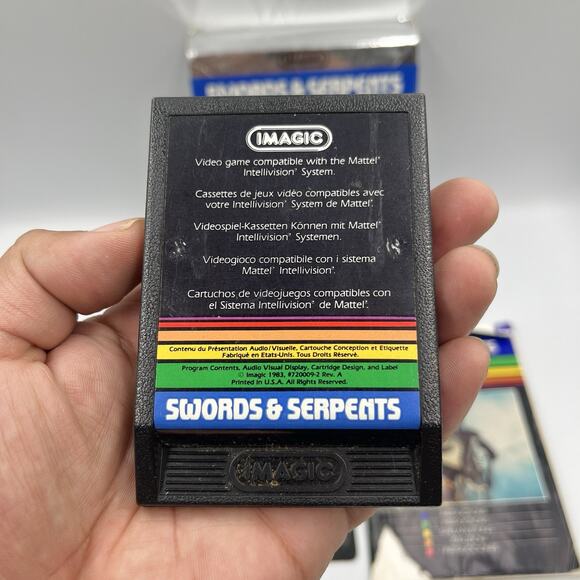 Vtg Intellivision Video Game Swords & Serpents w/ Box Manual & Cartridge IMagic - Picture 8 of 16